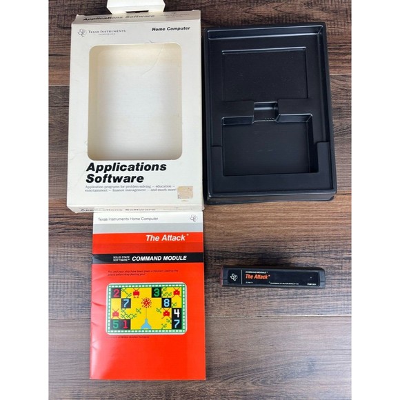 Texas Instruments TI 99/4a The Attack Game Computer Module Complete - Picture 2 of 7